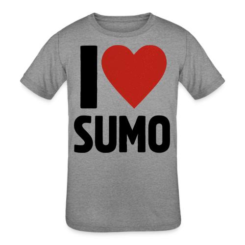 I Love Sumo – Bold Minimalist Sumo Wrestling Fan - Kids' Tri-Blend T-Shirt