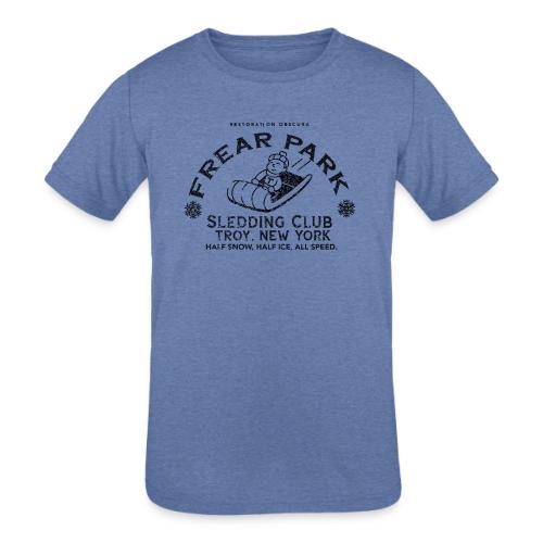 RO Frear Park Sledding Club Distressed Dark - Kids' Tri-Blend T-Shirt
