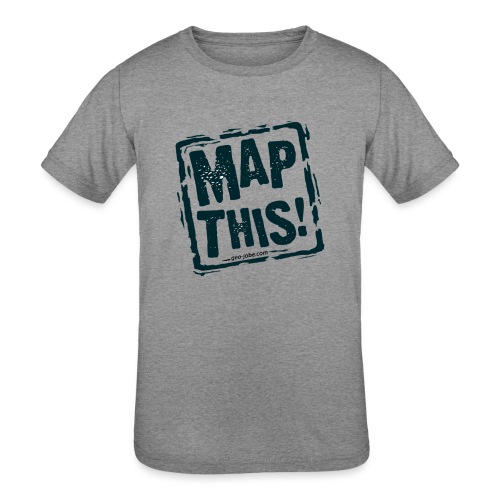MapThis! Black Stamp Logo - Kids' Tri-Blend T-Shirt