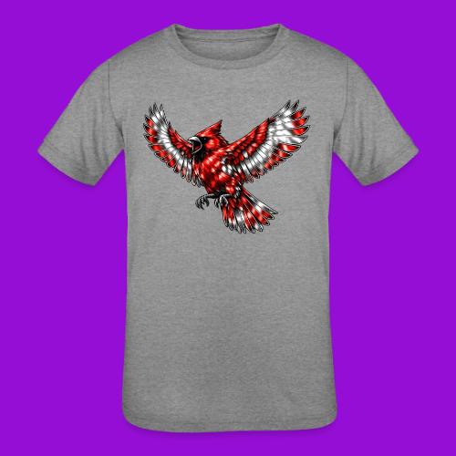 Cardinal in Flight - Kids' Tri-Blend T-Shirt
