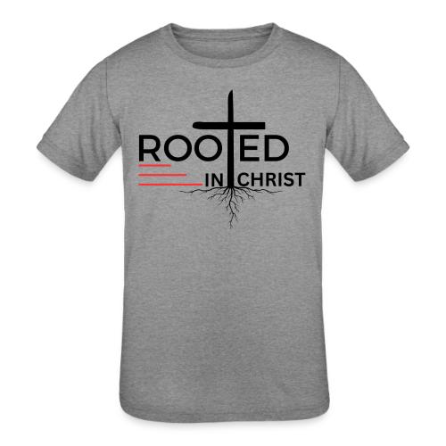 Rooted in Christ - Colossians 2:7 - Kids' Tri-Blend T-Shirt