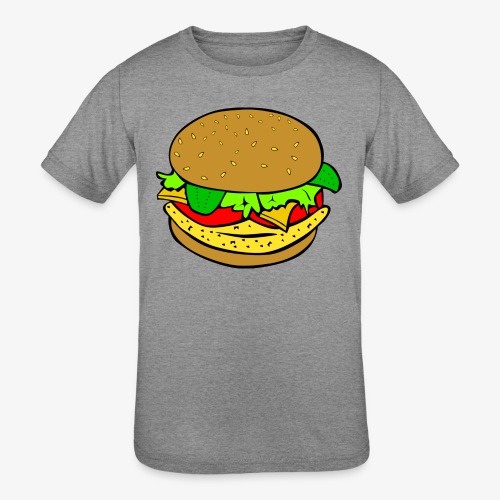 Comic Burger - Kids' Tri-Blend T-Shirt
