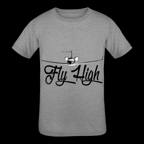 NEW FLY HIGH LOGO BLACK - Kids' Tri-Blend T-Shirt