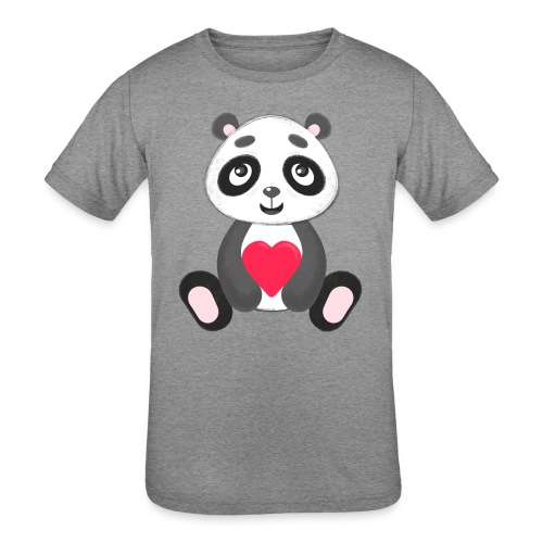 Sweetheart Panda - Kids' Tri-Blend T-Shirt