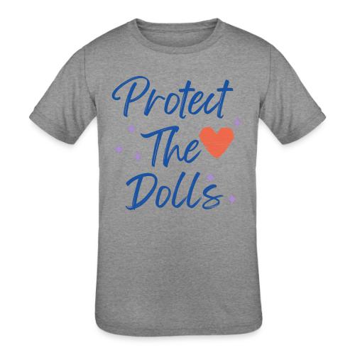 Protect The Dolls | Heart & Stars Typography - Kids' Tri-Blend T-Shirt