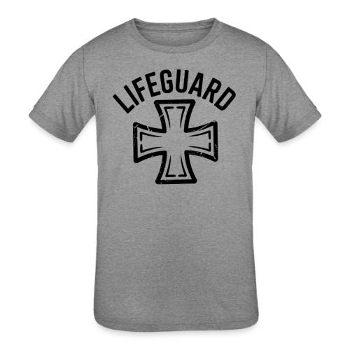 Lifeguard Cross Emblem - Kids' Tri-Blend T-Shirt