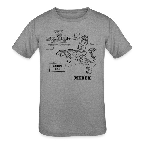 MEDEX anion gap in black print - Kids' Tri-Blend T-Shirt