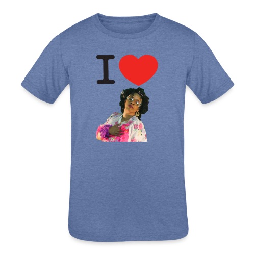 I Love Ms Della - Kids' Tri-Blend T-Shirt