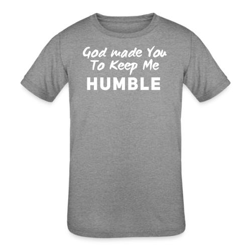 Christian humility (white) - Kids' Tri-Blend T-Shirt