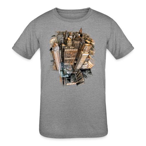 The Cube with a View - Kids' Tri-Blend T-Shirt