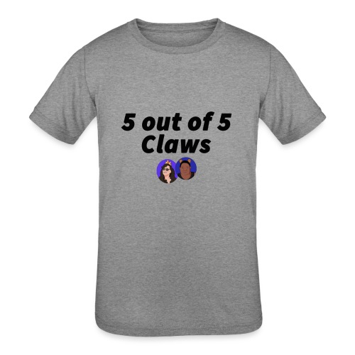 5 out of 5 Claws - Kids' Tri-Blend T-Shirt