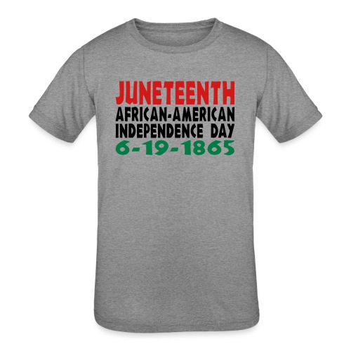 Junteenth Independence Day - Kids' Tri-Blend T-Shirt
