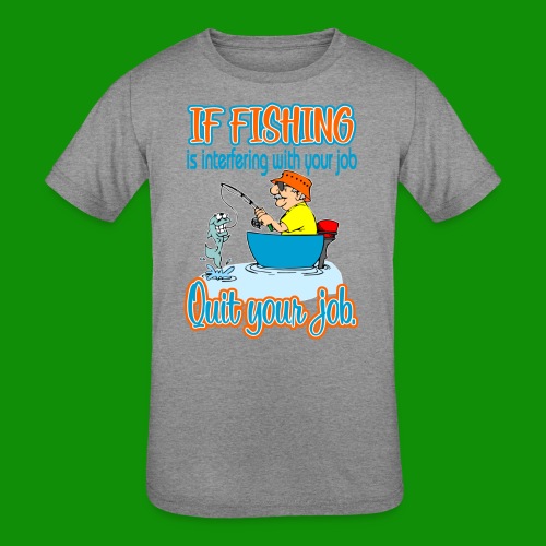 Fishing Job - Kids' Tri-Blend T-Shirt
