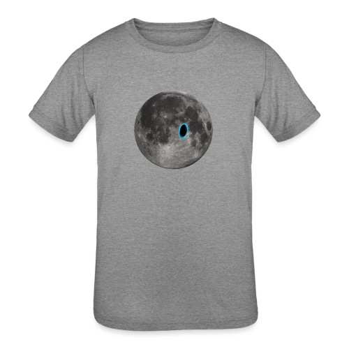 Portal on the Moon - Kids' Tri-Blend T-Shirt
