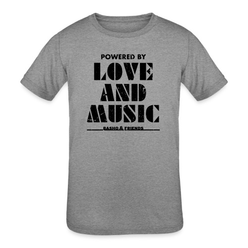 Powered by Love & Music - Kids' Tri-Blend T-Shirt