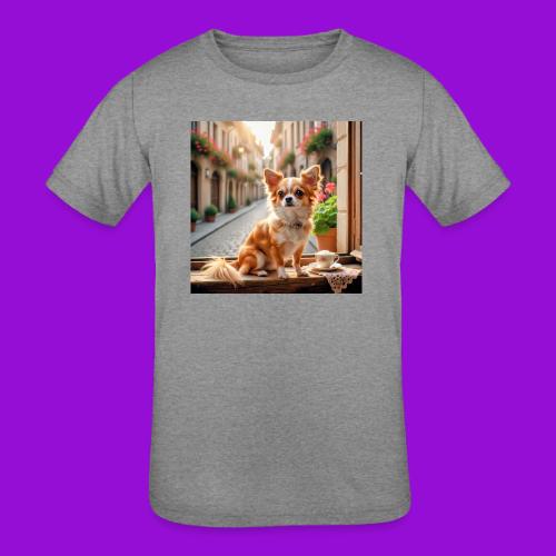 Morning coffee Chihuahua - Kids' Tri-Blend T-Shirt