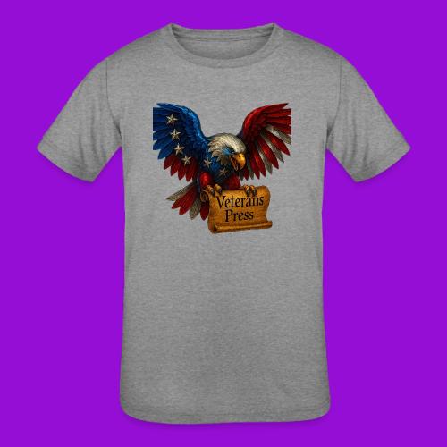 Veterans Press Bald Eagle - Kids' Tri-Blend T-Shirt