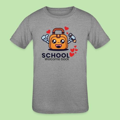 first day of school outfit- school Welcome back - Kids' Tri-Blend T-Shirt
