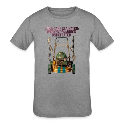 Lawn Care Gladiator T Shirt - Kids' Tri-Blend T-Shirt