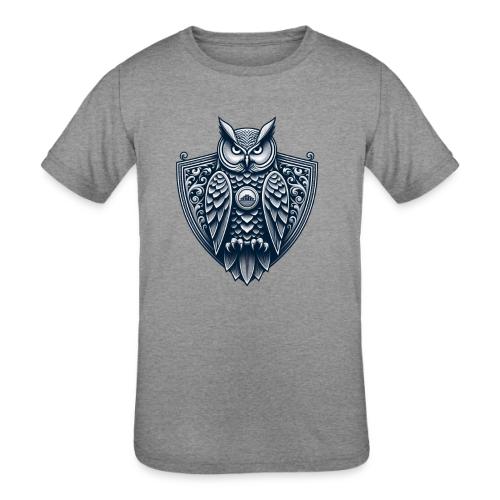 Night Watch Owl T Shirt, Sarcastic Dad Gift - Kids' Tri-Blend T-Shirt