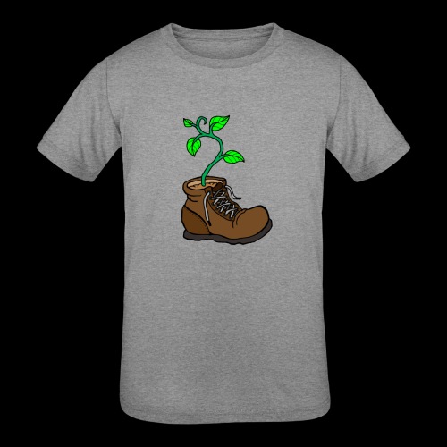 Plant In Boot - Kids' Tri-Blend T-Shirt