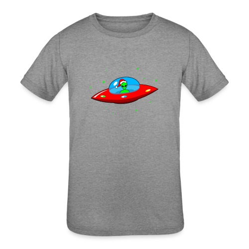 UFO Alien Santa Claus - Kids' Tri-Blend T-Shirt
