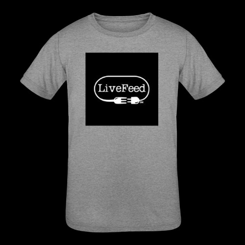 Live Feed Logo - Kids' Tri-Blend T-Shirt