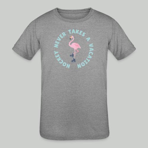 SUMMER HOCKEY FLAMINGO - Kids' Tri-Blend T-Shirt