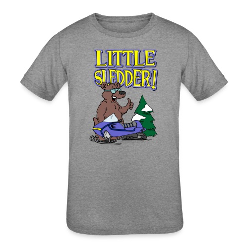 Little Sledder - Kids' Tri-Blend T-Shirt