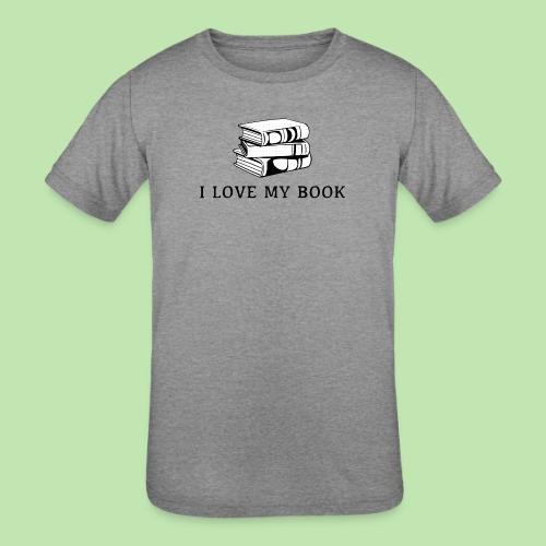 I love my book t-shirt - Kids' Tri-Blend T-Shirt