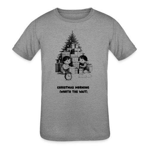 Christmas Morning T-Shirt | Minimalist Kids Gifts - Kids' Tri-Blend T-Shirt