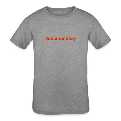 Humanumikey logo - Kids' Tri-Blend T-Shirt