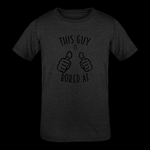This Guy is Bored As F*#k - Kids' Tri-Blend T-Shirt