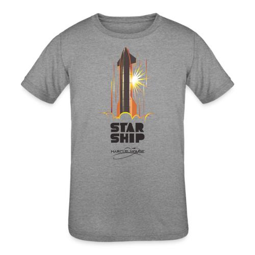 Star Ship Mars - Light - With Logo - Kids' Tri-Blend T-Shirt