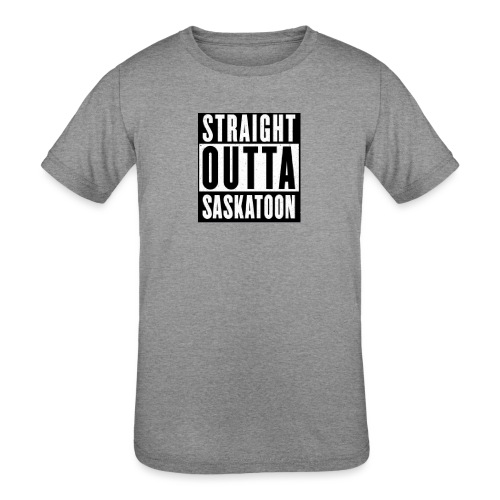 Straight outta Saskatoon - Kids' Tri-Blend T-Shirt