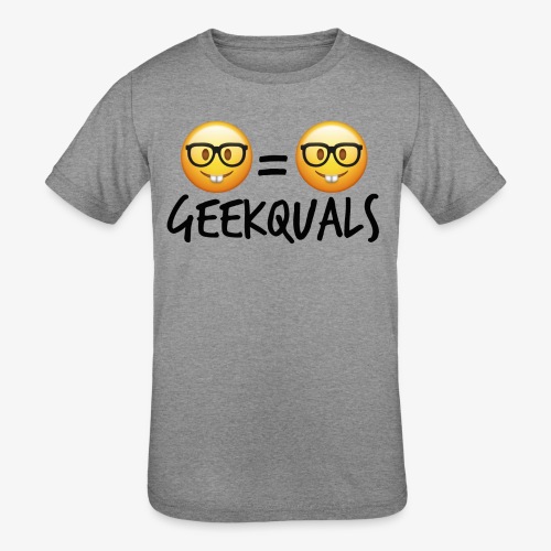 Geekquals (Black Text) - Kids' Tri-Blend T-Shirt