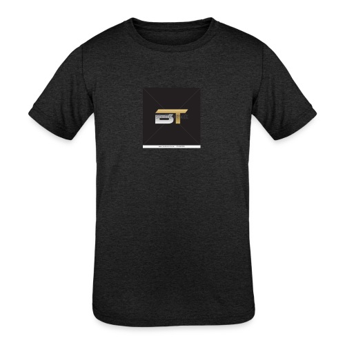 BT logo golden - Kids' Tri-Blend T-Shirt