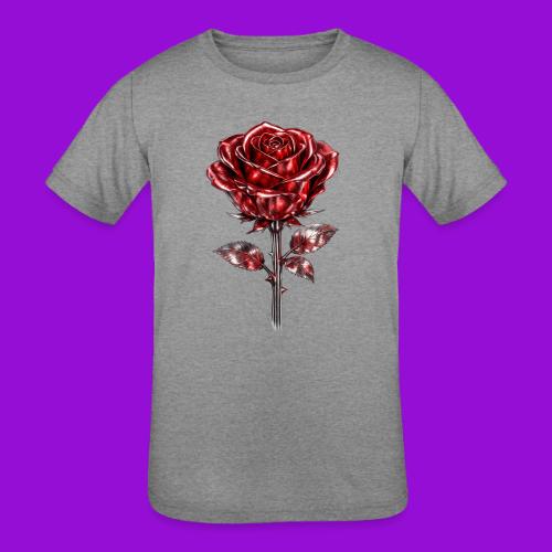 2 Set - Silver and Gold Roses - Kids' Tri-Blend T-Shirt
