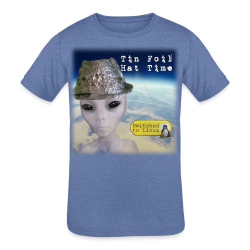 Tin Foil Hat Time (Earth) - Kids' Tri-Blend T-Shirt