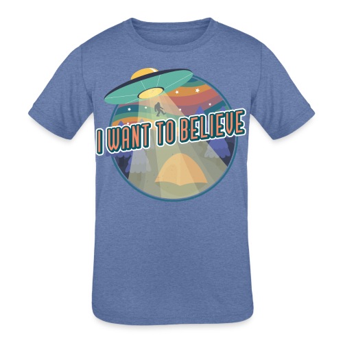 I Want To Believe - Kids' Tri-Blend T-Shirt