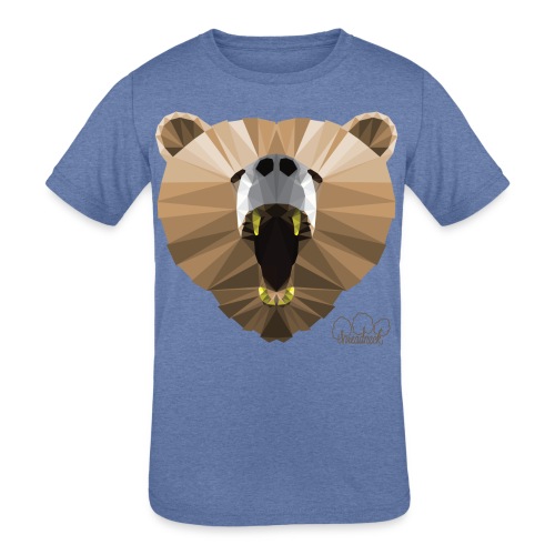 Hungry Bear Women's V-Neck T-Shirt - Kids' Tri-Blend T-Shirt