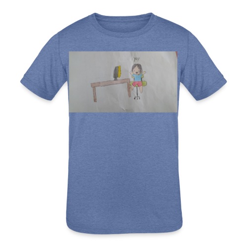 fan art test 1 - Kids' Tri-Blend T-Shirt