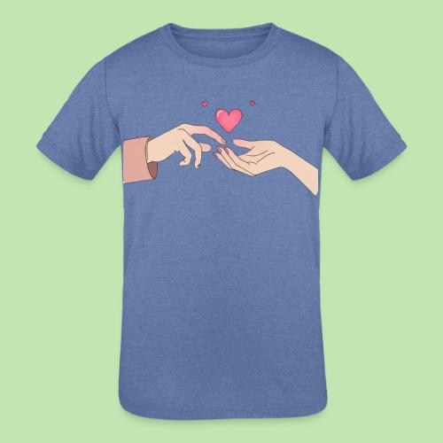 Valentine’s Touch - Kids' Tri-Blend T-Shirt