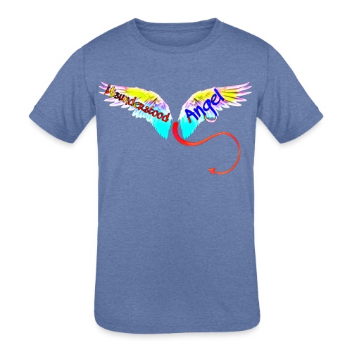 Misunderstood Angel (Angel Wings) - Kids' Tri-Blend T-Shirt