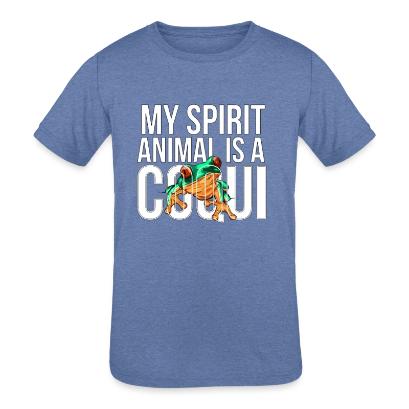 My Spirit Animal is a Coqui Boricua Puerto Rico - Kids' Tri-Blend T-Shirt