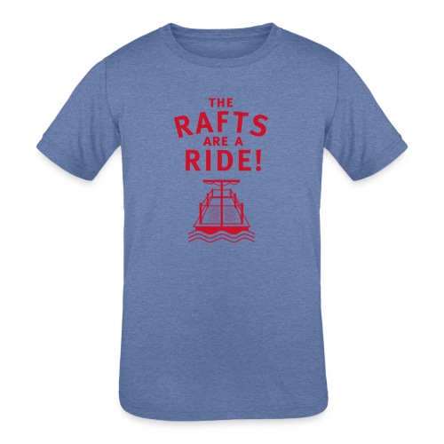 Traveling With The Mouse: Rafts Are A Ride (RED) - Kids' Tri-Blend T-Shirt