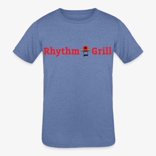Rhythm Grill word logo - Kids' Tri-Blend T-Shirt