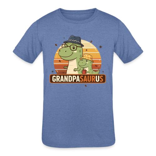 GrandpaSaurus Sunset Duo - Kids' Tri-Blend T-Shirt