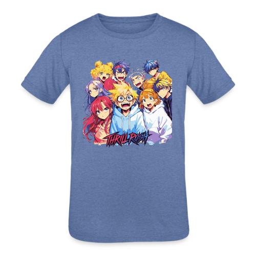 Thrill Rush Anime Squad Streetwear - Kids' Tri-Blend T-Shirt