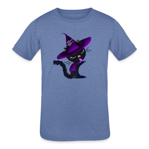 Cute Magical Cat - Kids' Tri-Blend T-Shirt